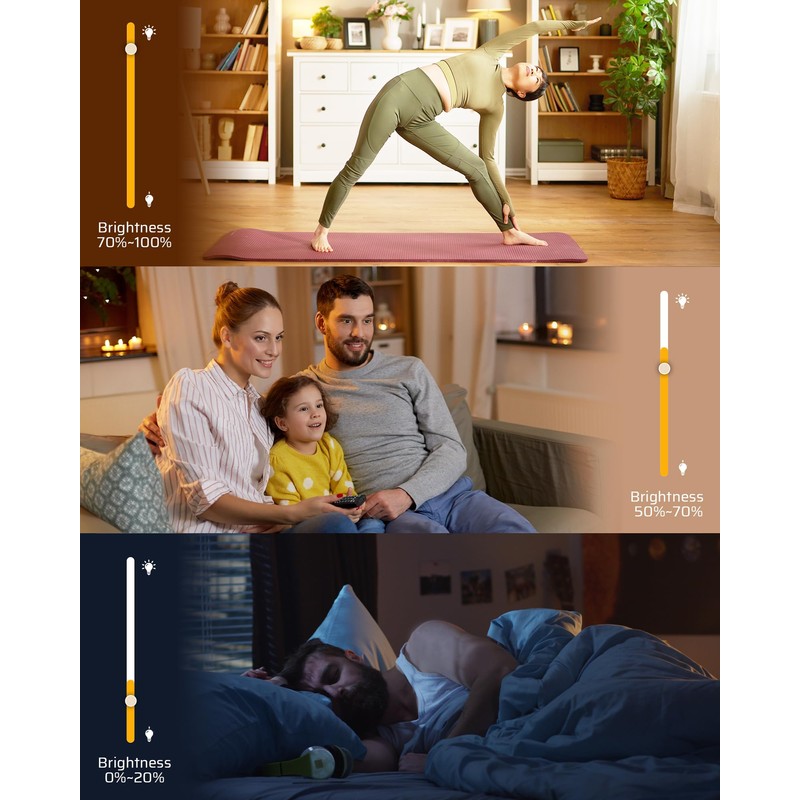 DEWENWILS Wireless Dimmer Switch, Electrical Light Switch, Magnetic Remote Control