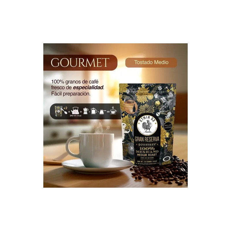 Café Molido Saborizado Etnia 52 - 250 Gramos