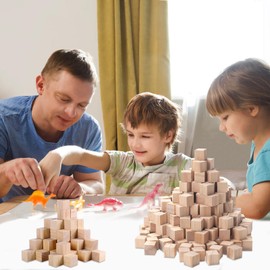 QINGYIWL Pack of 2000 Wooden Cubes, 20 mm Wooden Blocks for Crafts, Blank Wooden Blocks, Natural Wooden Blocks, Wooden Blocks, Wooden Blocks, Square Wooden Blocks, Craft Blocks for DIY Crafts