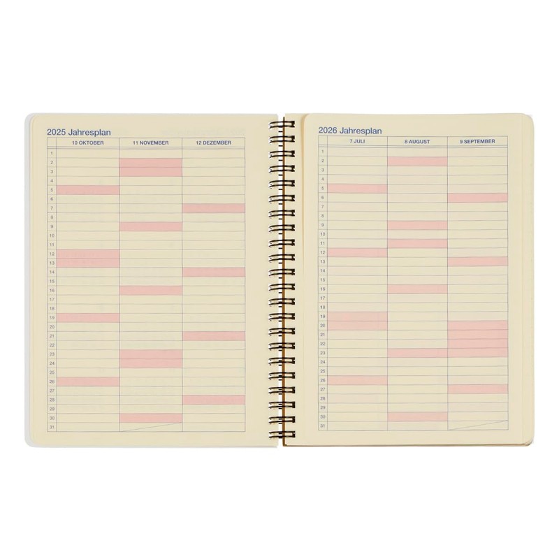 【Delfonics Notebook 2026 Edition／Starts October 2025】Rollbahn Diary Pony A5 Schedule