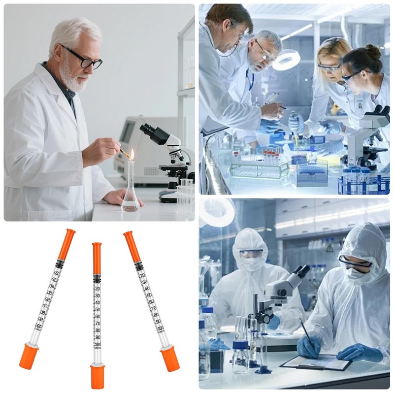 YYTECH Pack of 50 1 ml/cc Plastic Tube Multi-Purpose Measuring