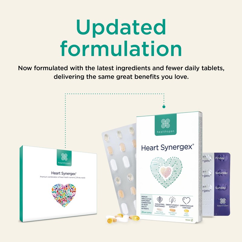 Healthspan Heart Synergex | 28 Day Supply | Heart Health