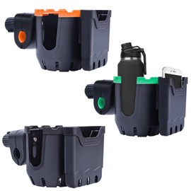 RMERVE 3 Pcs Hunting Accessories, Ladder Tree Stand Cup Holder for Deer Duck Turkey Hunting Bike Cup Holder for Stroller Bike Wheelchair Walker Scooter, 3 Colors