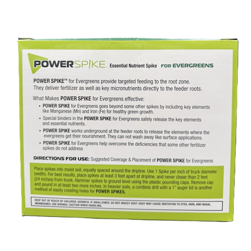 Power Spike for EVERGREENS, Fertilizer Spike. Essential Nutrient Spike Fortified