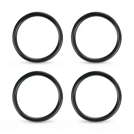 Phivan 4 Pack Commercial Sink Drain O-Ring Gasket Set - Rubber Plunger Washers for 3 & 3-1/2 Inch Twist Waste Drain Valves, Fits 1/2/3 Compartment Kitchen/Bathroom Sinks, Plumbing Replacement Parts