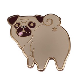 Funny Dog Enamel Pin Cartoon Pug Corgi Dogs Brooch Metal Badges Lapel Pin Brooches Jackets Fashion Jewelry Accessories Cute Gifts for Friends