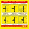 TSS UPVC Door Handle Pair Set with Offset Lever and