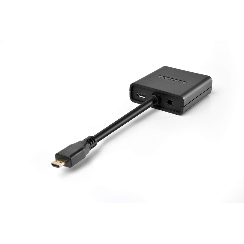 Sitecom CN-355 Micro-HDMI to VGA Plus Audio Adapter - Black