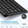 Wireless Keyboard and Mouse Combo, Compact Quiet Wireless Keyboard and