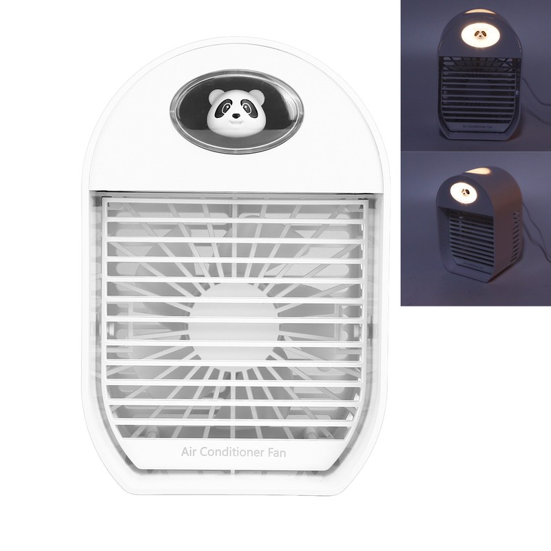 100mL LED Air Cooler Portable Desktop Cooling Fan USB Powered