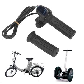 Yitre 48V Electric Bike Throttle, Electric Bike Throttle Grip Anti Slip with Wrench for Safe Riding