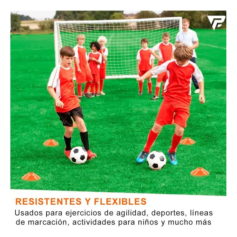 Kit Deportivo Profesional Entranador 6 Conos 6 Platos