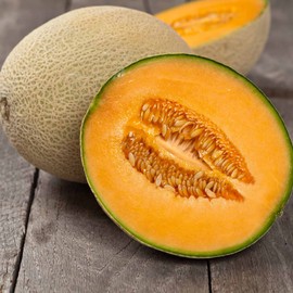 Cantaloupe Melon Garden Seeds - Imperial 45-1 Lb - Non-GMO, Heirloom, Vegetable Gardening Seeds - Fruit