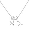 Art Attack Magic Mushrooms Molecule Chain Necklace, Psychadelic Psilocybin DNA