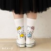 Sanrio 388947 Crew Length Socks, Cinnamoroll, 9.1 - 9.8 inches