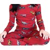 LittLong 12M-5Y - Conjunto de pijama de dinosaurio 100% algodón,