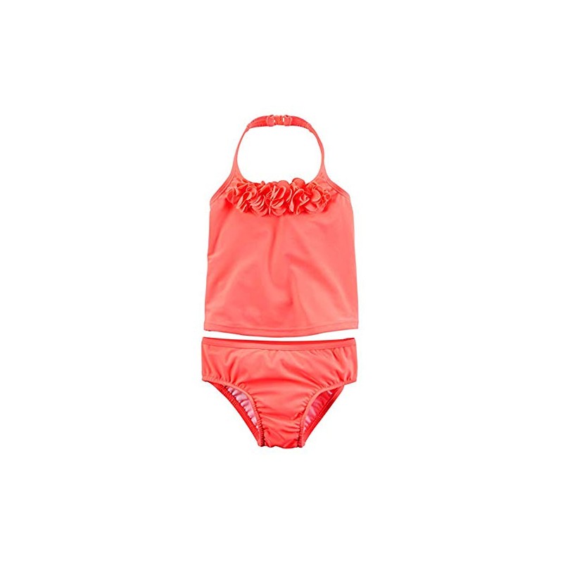 Carters Baby Girls Rosette Tankini Set 6-9M Coral