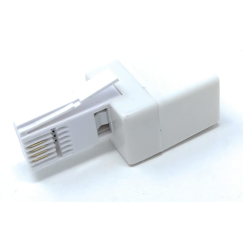 DRUT BT to RJ11 Socket, Telephone Line Adapter, 6P4C, 4