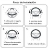 Universal Auto Funda para Volante de Coche con Cuero (14.5-15