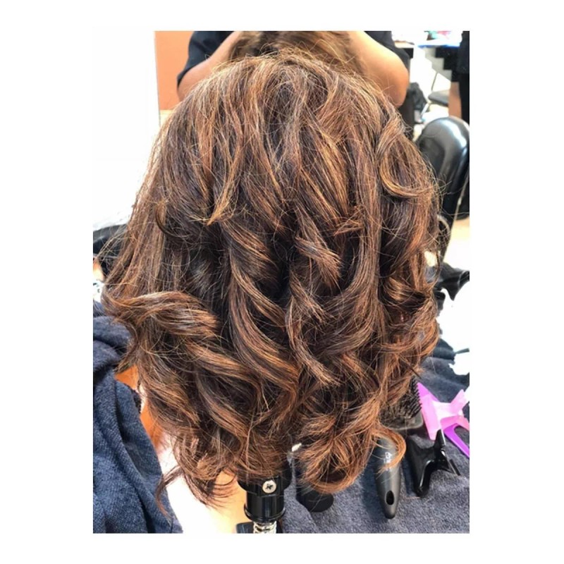 cabeza de entrenamiento Maniqui Cabeza Cabello Natural #4 Marrón Oscuro