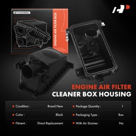 A-Premium Engine Air Filter Cleaner Box Housing W/o Air Strainer Compatible with Toyota Corolla, Matrix & Pontiac Vibe, 2003-2008, 1.8L