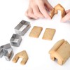 La Tartelette 3 Pcs Stainless Steel Christmas Mini House Mold