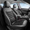 Car Seat Covers Full Set, Memory Foam Leather Car Seat
