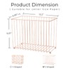 Y YOMA 1 Pack Rose Gold Desktop Hanging File Organizer
