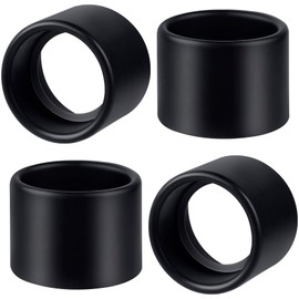 HINZIC 4Pcs Black Light Socket Shade Rings 1-1/2 Metal Lamp Shade Collar Rings Compatible with Medium-Base Ceramic Sockets E26 E27 Ceramic/Porcelain Socket