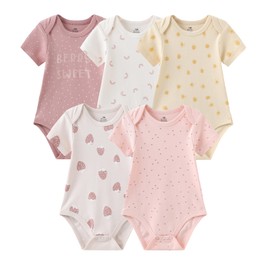 MAMIMAKA Newborn Layette Gift Set Bodysuits Pants for Baby Girl and Boy 24 Piece 100% Cotton Essentials and Accessories