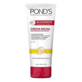 Pond's Rejuveness Crema Facial Antiarrugas FPS 30 con Protección Solar, Piel Mixta, 200g