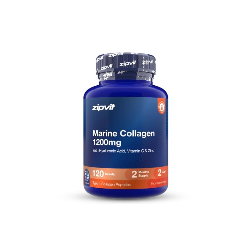 Zipvit Marine Collagen Tablets 1200mg with Hyaluronic Acid Vitamin C