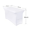 Obstal 4ft Stretch Spandex Table Cover for Standard Folding Tables