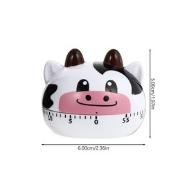 Zerodeko 2Pcs Cartoon Mechanical Timer for Kitchen Baking Cute Countdown Management Tool Simple Operation for Cooking Study and Activities