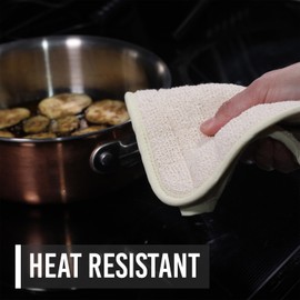 Country Cottons 100% Cotton Pot Holders & Hot Pads (2-Pack), 8"x8", High Heat Resistance,Made in America