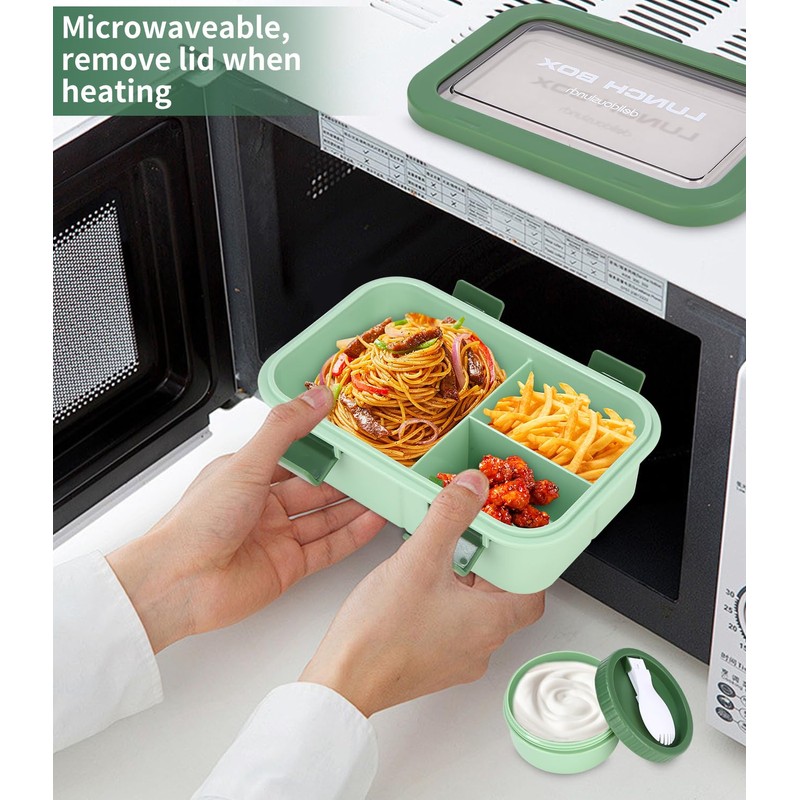 Huifoo Lunch Box Set, 1250 ml Lunch Box with Compartments