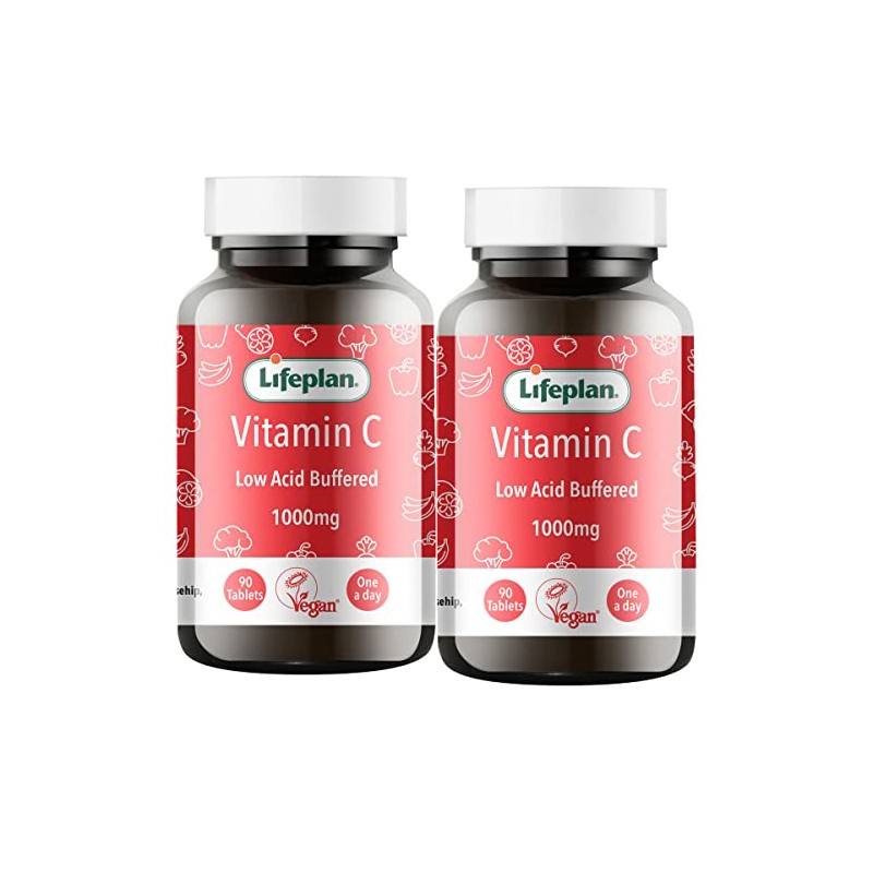 Lifeplan Vitamin C (Buffered) 1000mg 90 tablet X 2 (Pack