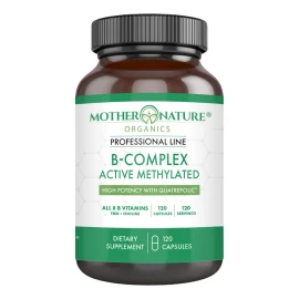 Mother Nature Organics Complejo B Metilado 120 Cápsulas