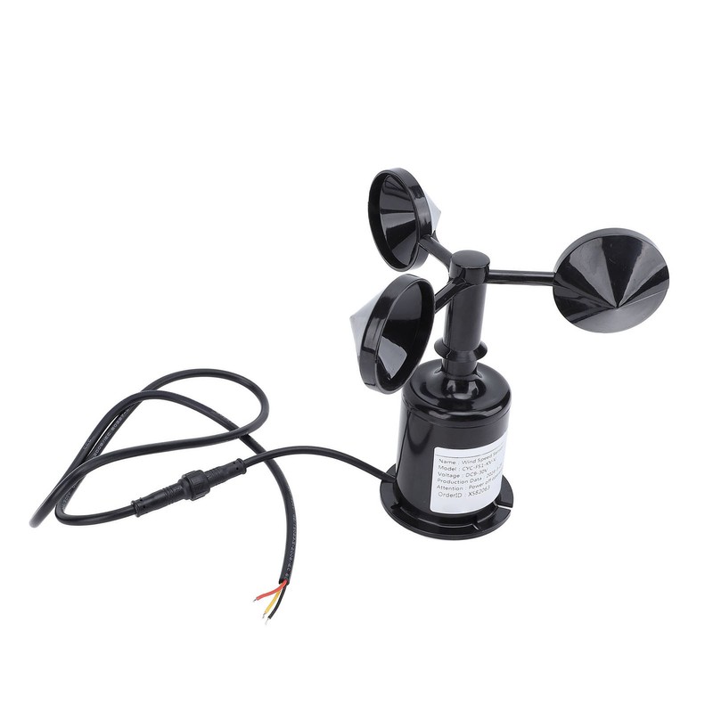 3 Cups Wind Speed Sensor Ultrasonic Sensor Weather Resistant High