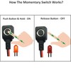 Momentary Switch 12V 24V Mini Momentary Push Button Switch with