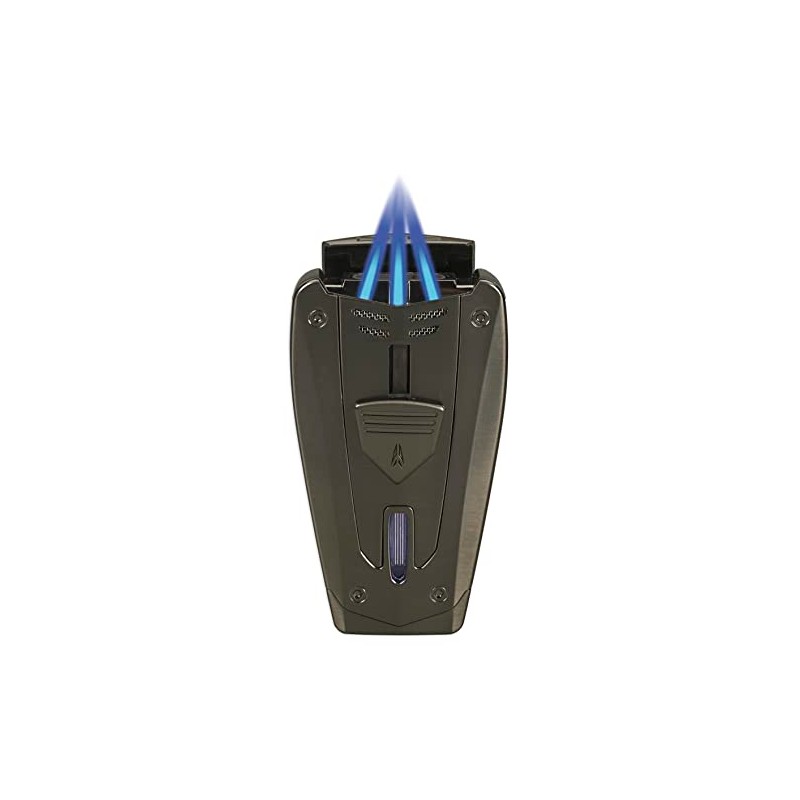 Lotus Fusion Cigar Lighter with Triple Pinpoint Torch Flames, Single