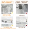 80L Clothes Storage Bags, 4 Pack Large Clear Capacity Clothes