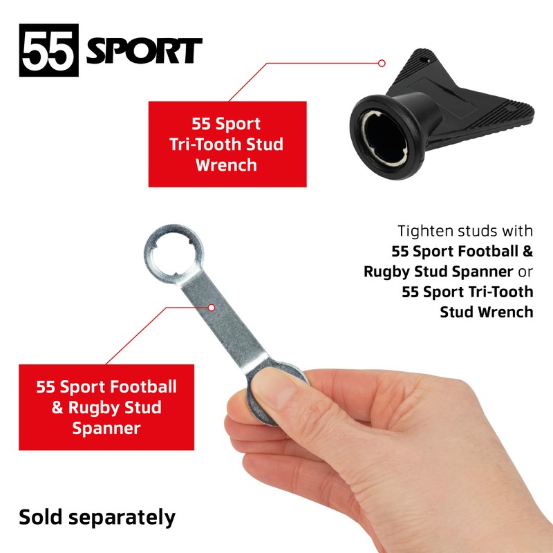 55 Sport Classic Nylon SG Replacement Football Studs - 12