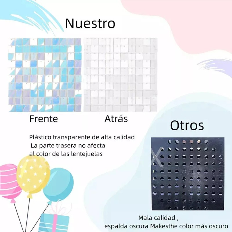Panel Decorativo Hogar 4d Fiesta Shimmer Wall 30*30cm