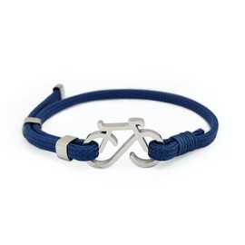 Aloha Gravel Bicycle Bracelet, Road Bike, Mountain Bike, Gift Idea for Men and Women, Adjustable, Steel, Adjustable 18 to 23 cm, Steel and Rope, No Gemstone, Stainless Steel, No Gemstone