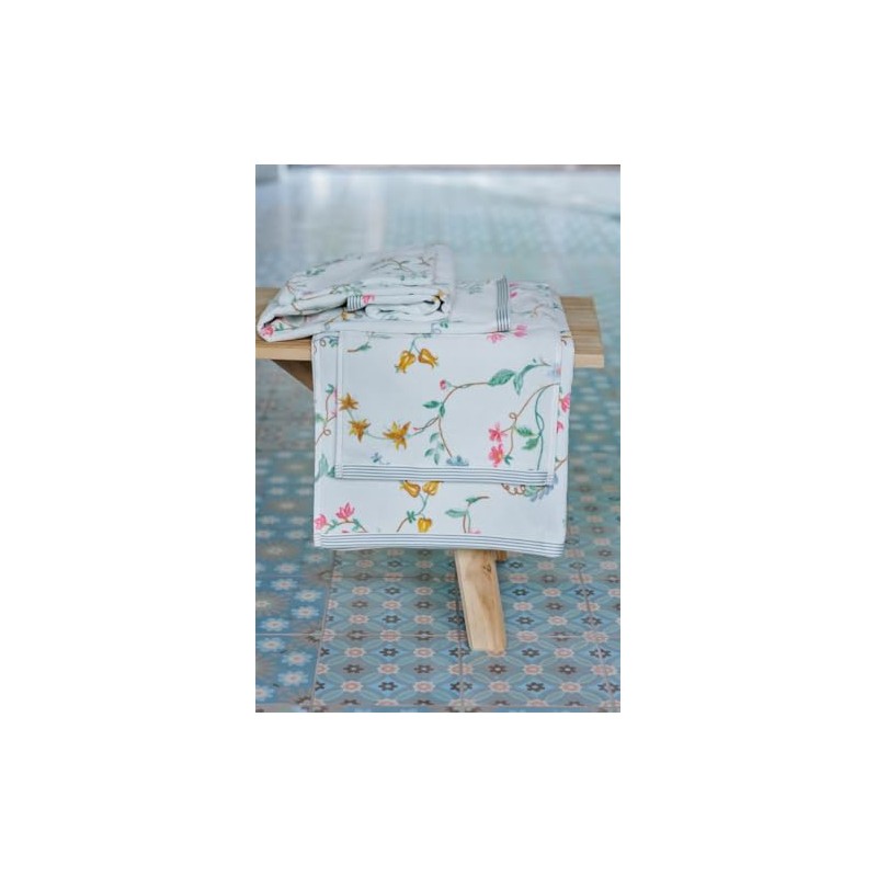 Pip Bath Towel Les Fleurs Colour Blue Size 70 x