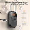 UMUTOO Portable Radio AM FM with Bluetooth, Pocket Radio Rechargeable