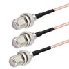 F Coaxial Splitter Cable, F-Type Cable (Female-Female) RG316 Cable, 5.9