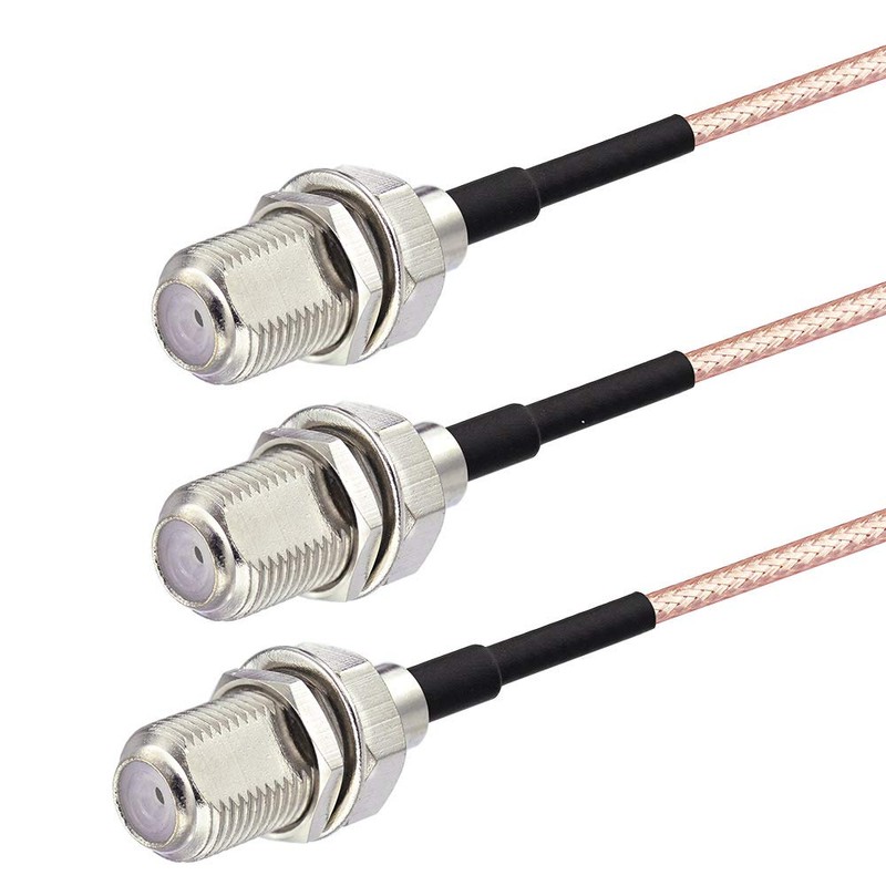 F Coaxial Splitter Cable, F-Type Cable (Female-Female) RG316 Cable, 5.9