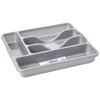 Wham Silver 5 Compartment Plastic Cutlery Holder Tray Drawer Organiser
